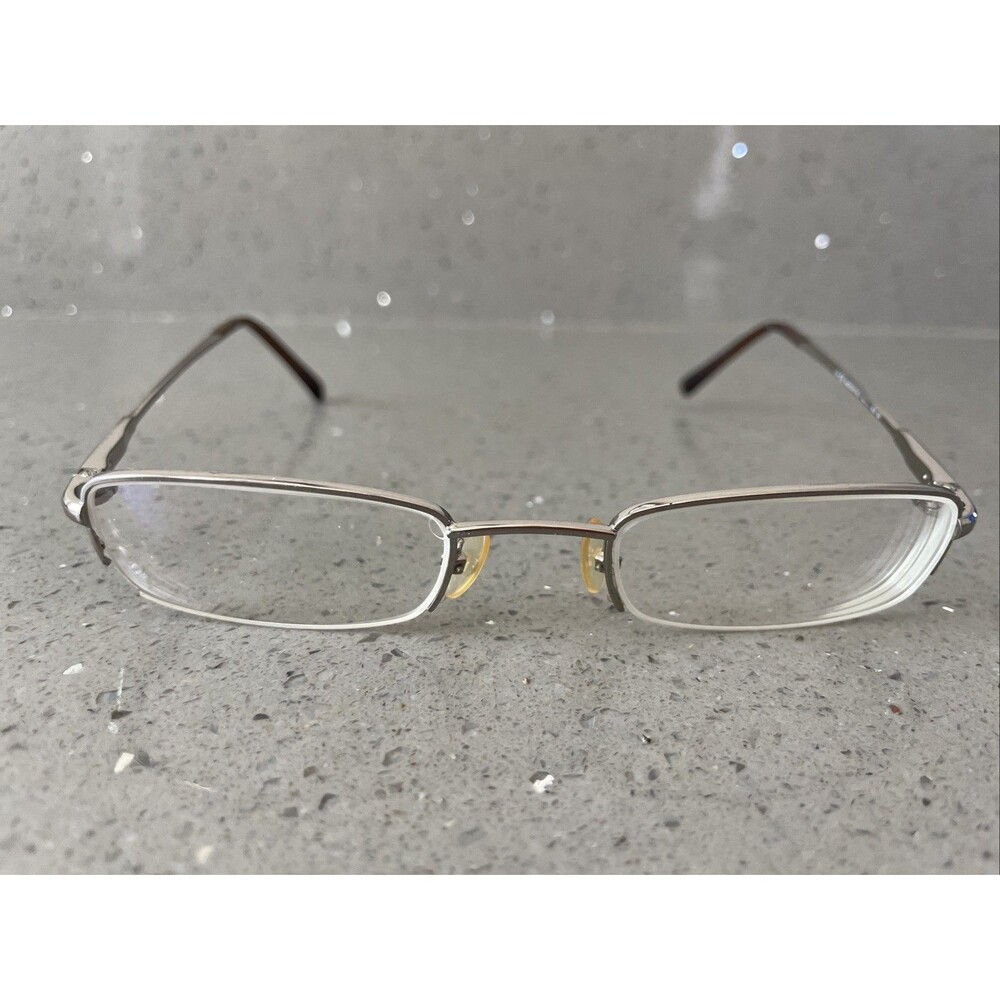 MARC JACOBS Eyeglasses Frames ONLY 49-21-135 Italy half rim silver 6LB